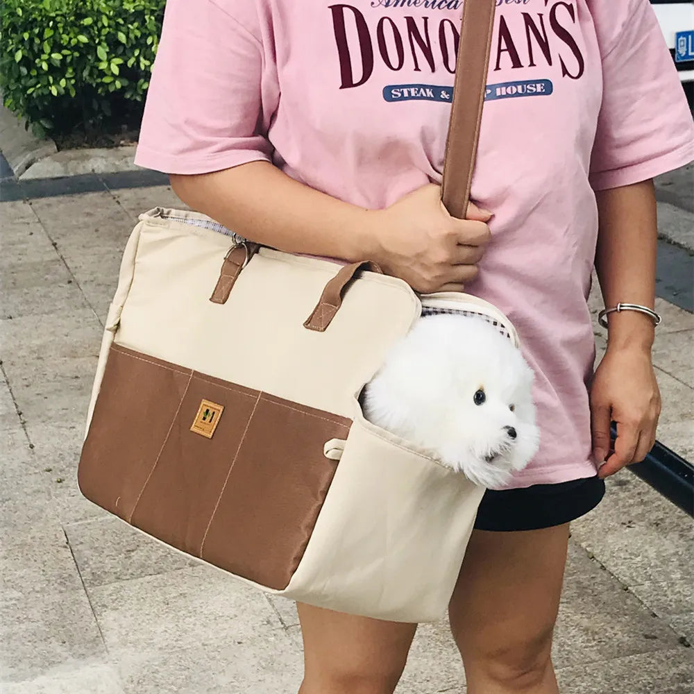 Portable Petcat Shoulderhandbag Petdog Carrier Bag Car Seat Nonslip Dog Carriers Safe Pet Products Cat Carrier Small Dog Handbag
